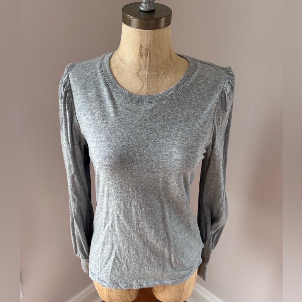 Rails Emilia Heather Grey Cotton Top